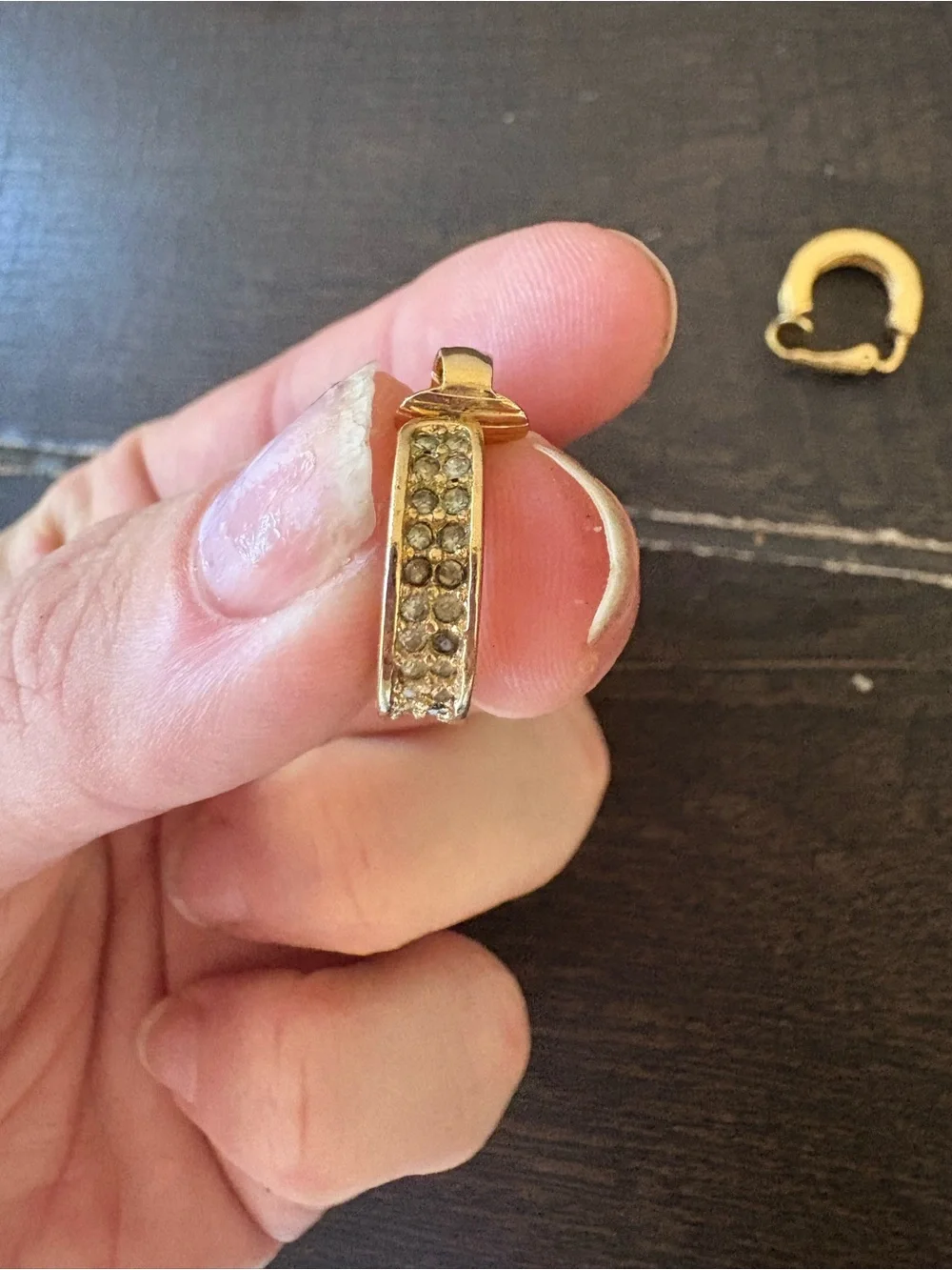Dior gold tone